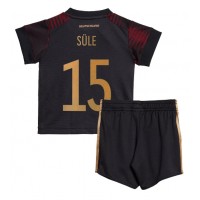 Camiseta Alemania Niklas Sule #15 Segunda Equipación Replica Mundial 2022 para niños mangas cortas (+ Pantalones cortos)
